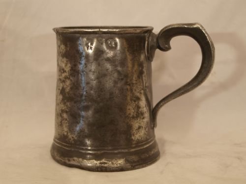 antique irish pewter 1 pint measure or tankard circa 1830 by joseph austen son of cork