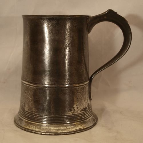 antique english pewter 1 quart tankard circa 1830 by john curruthers crane of bewdley