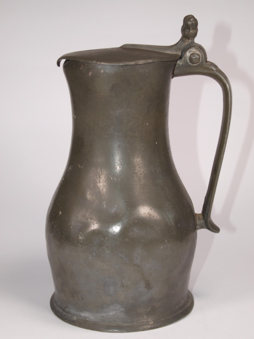 antiqur jersey pewter 1 quart measure by john de st croix