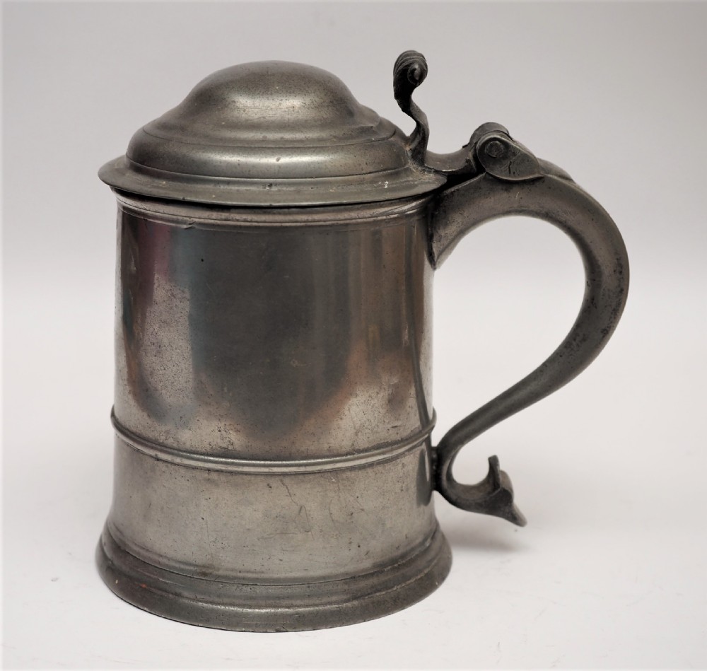 antique english pewter tankard by richard going ii bristol 1715 1764