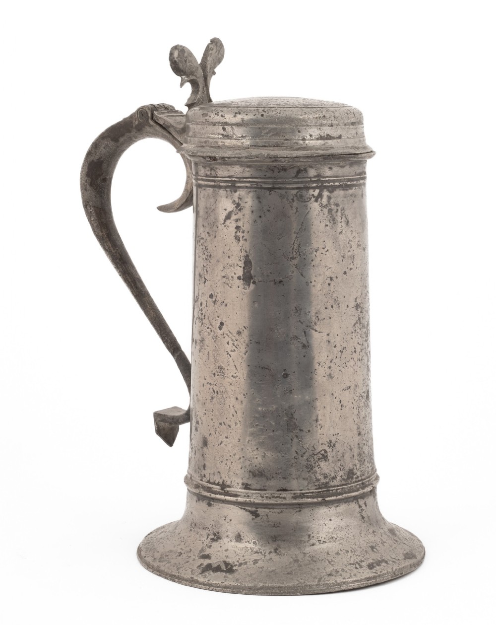 antique english pewter charles ii church flagon circa 1670